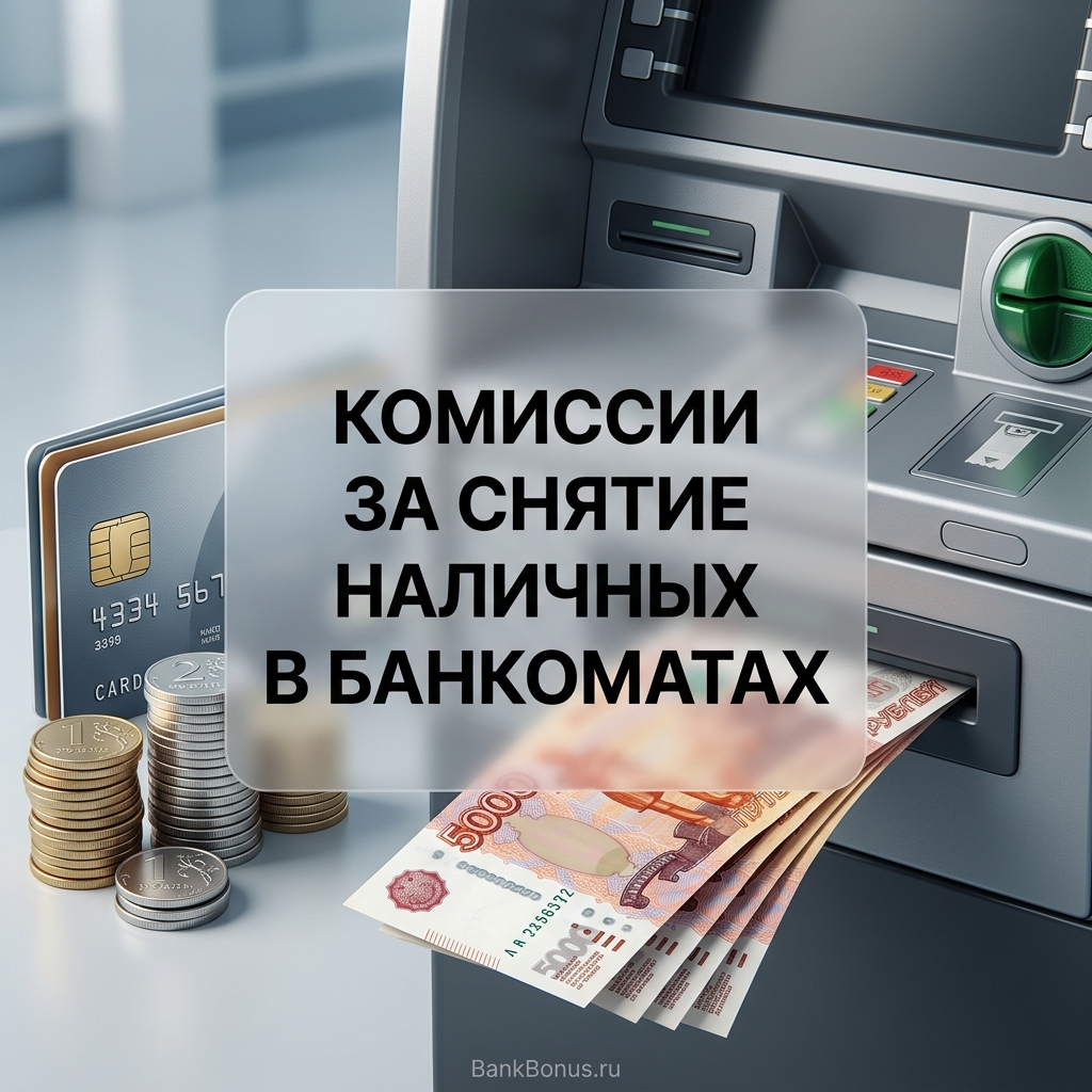 Комиссии за снятие наличных в банкоматах