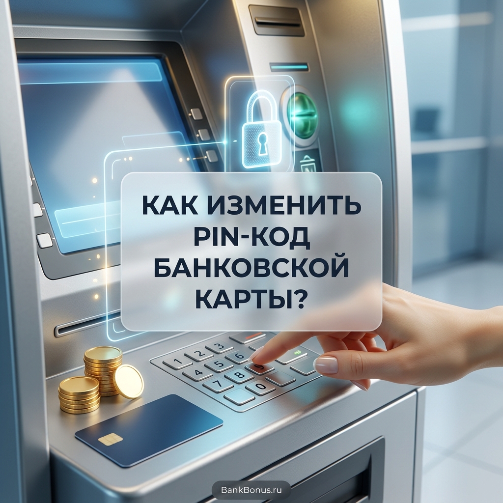 Как изменить PIN-код банковской карты?