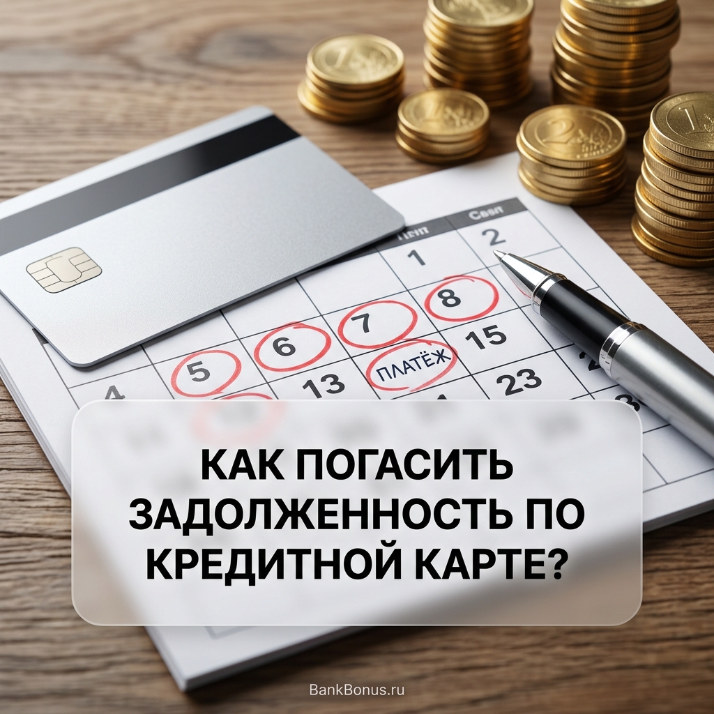 Как погасить задолженность по кредитной карте?