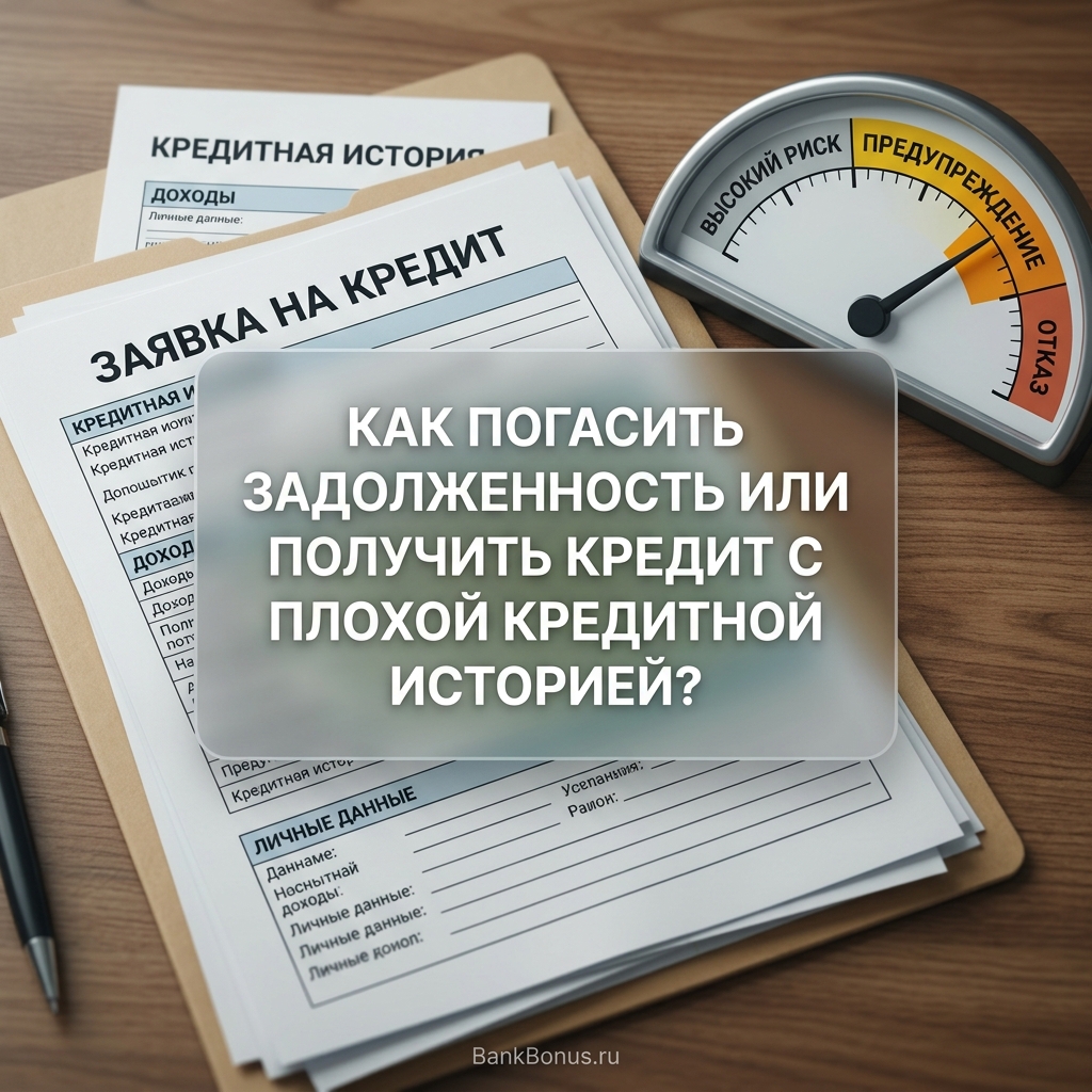 Как получить кредит с плохой кредитной историей?