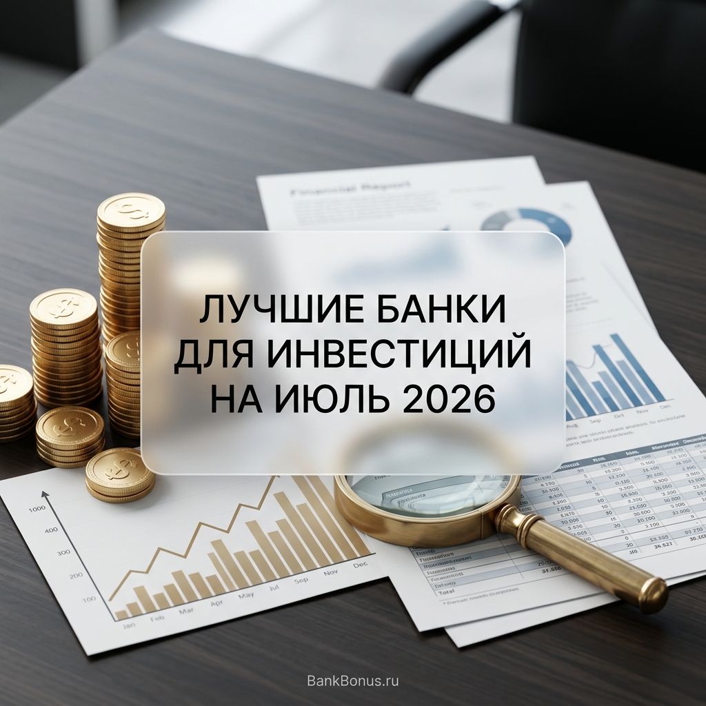 Лучшие банки для инвестиций на июль 2026