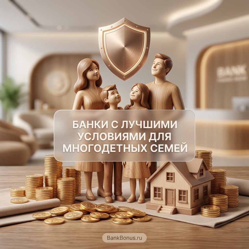 Банки с лучшими условиями для многодетных семей