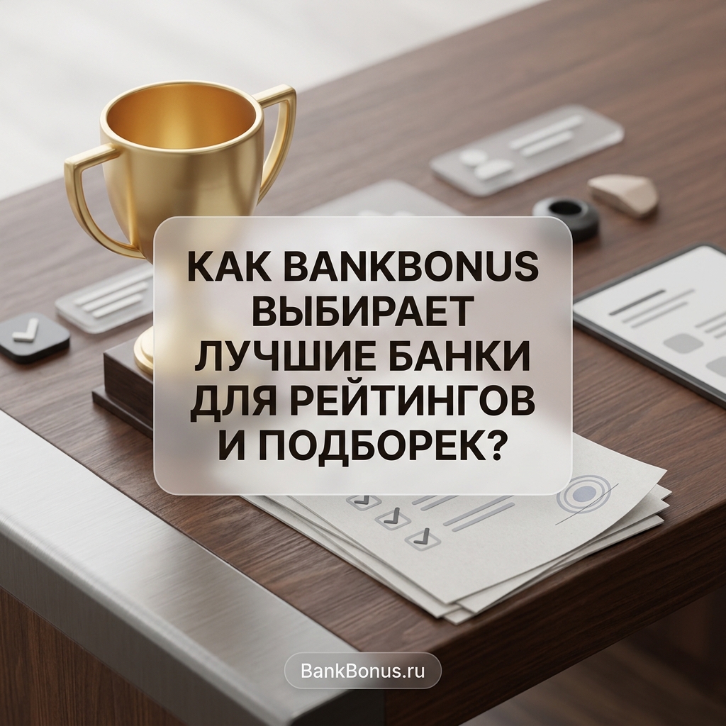 Как BankBonus выбирает лучшие банки для рейтингов и подборок?