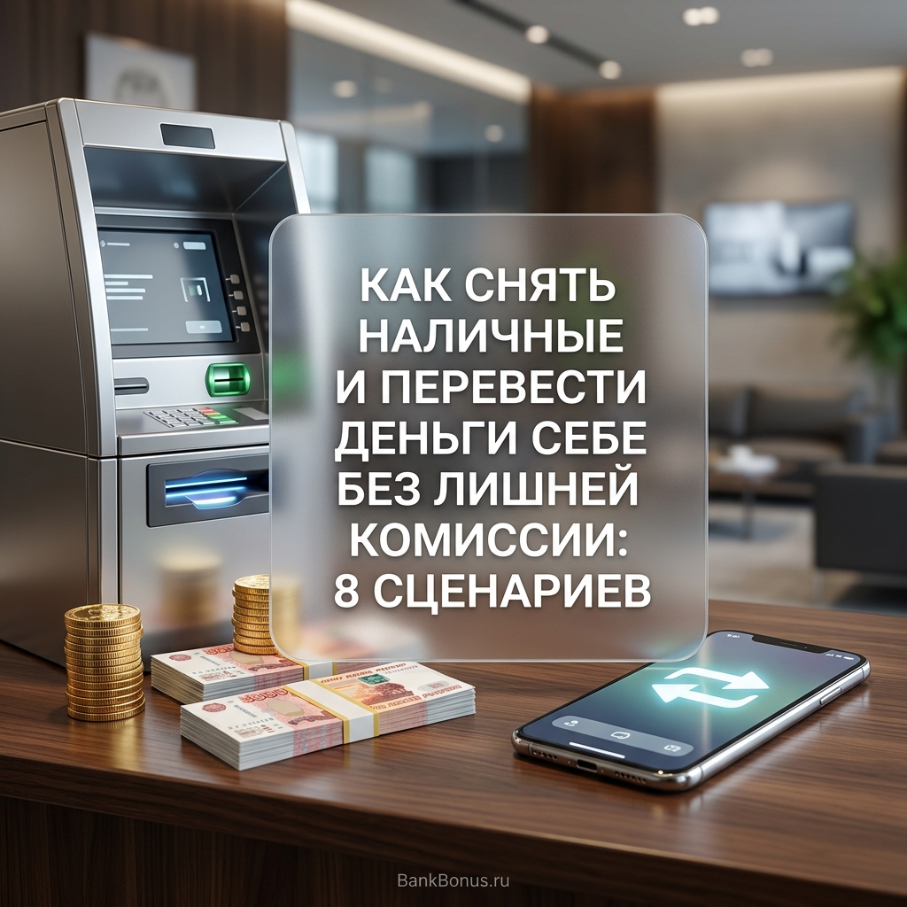 Как снять наличные и перевести деньги себе без лишней комиссии: 8 сценариев