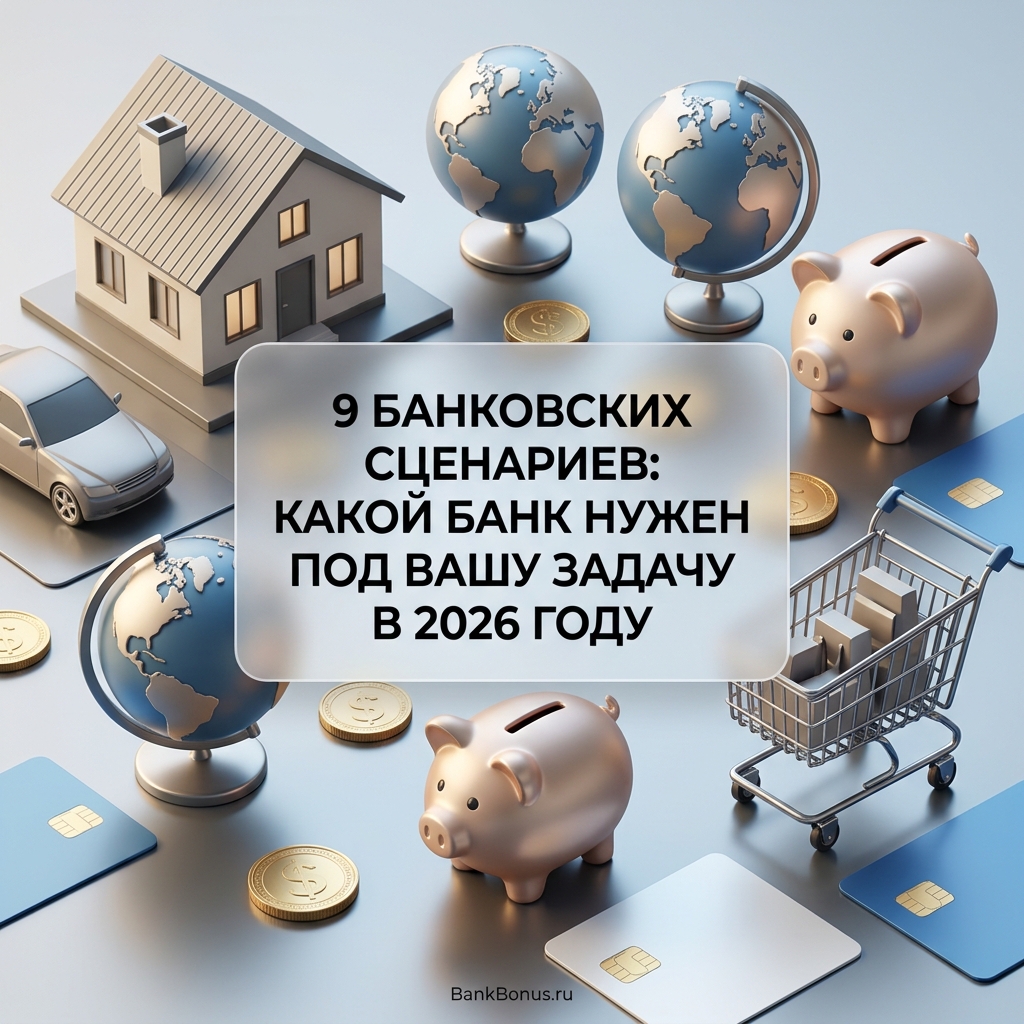 9 банковских сценариев: какой банк нужен под вашу задачу в 2026 году