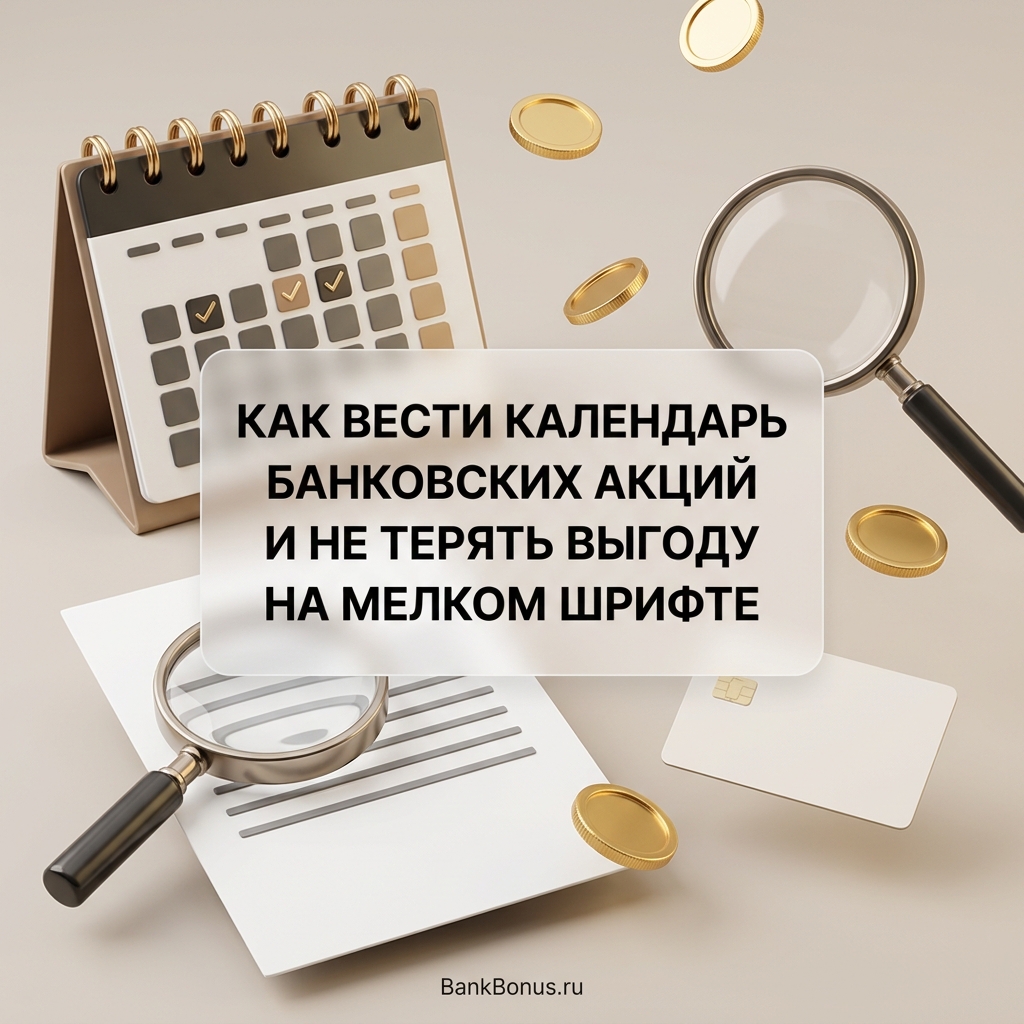 Как вести календарь банковских акций и не терять выгоду на мелком шрифте