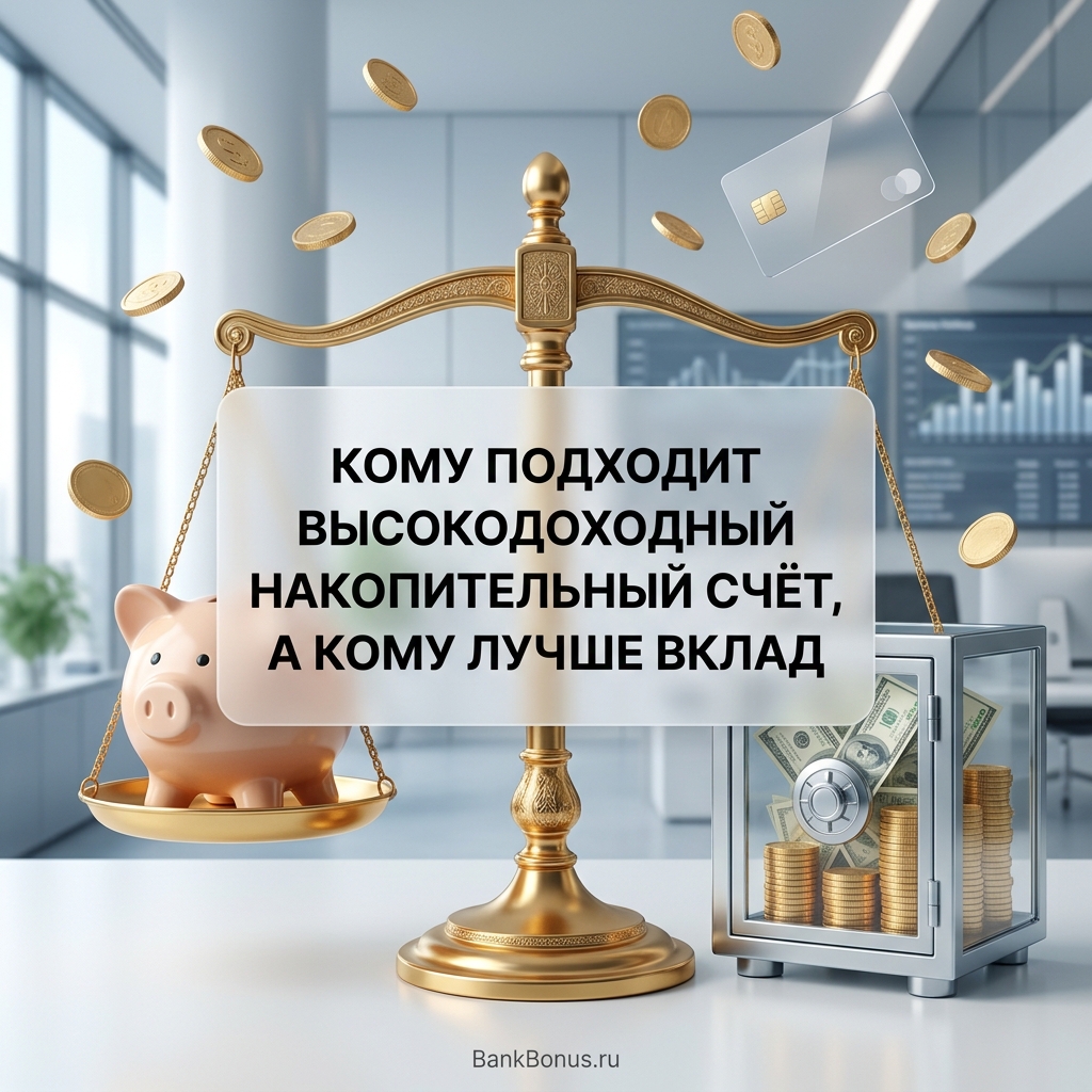 Кому подходит высокодоходный накопительный счёт, а кому лучше вклад