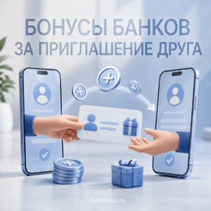 Бонусы банков за приглашение друга: программы приведи друга на июль 2026